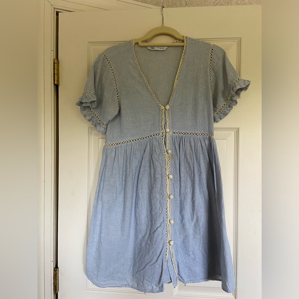 Zara Mini Stripped Summer Dress XS
